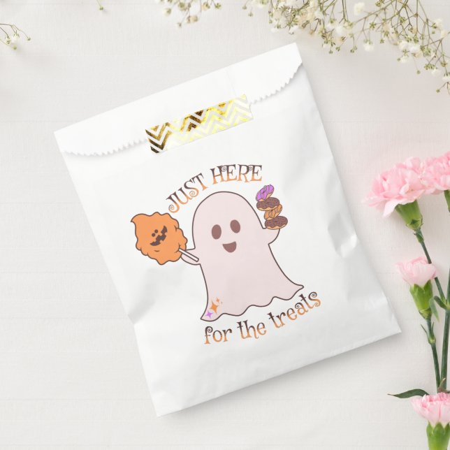 Halloween Treats Ghost and Sweets Party    Favor Bag (Sealed)