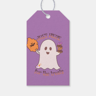 Halloween Treats Ghost and Sweets Party Gift Tags