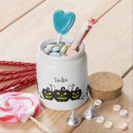 Halloween "Treats" Jack O' Lantern Candy Jar