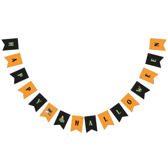 Halloween Treats party bunting banner (All)