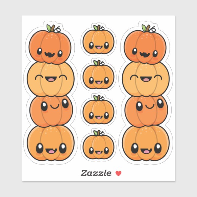 Halloween Treats Pumpkins Sticker (Sheet)