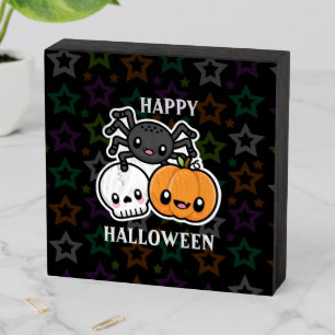 Halloween Treats Wooden Box Sign