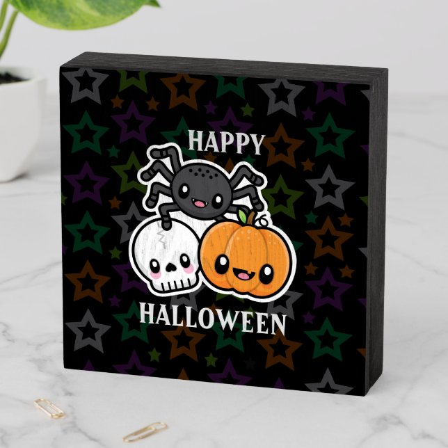 Halloween Treats Wooden Box Sign (In Situ Horizontal)