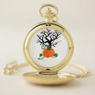 Halloween tree Fall Shirts Halloween Sweatshirt Pocket Watch