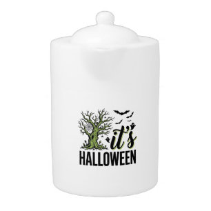 Halloween Tree Its Halloween Vintage Spooky_1 Teapot