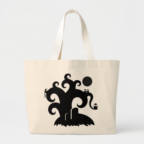 Halloween Tree Large Tote Bag