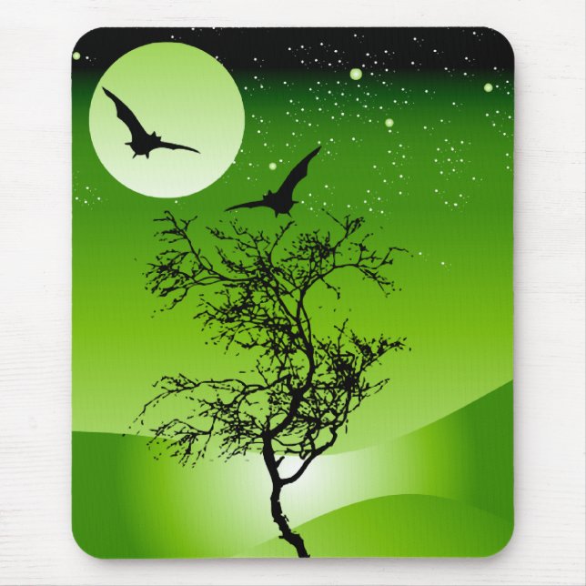 Halloween Tree Mouse Pad (Front)