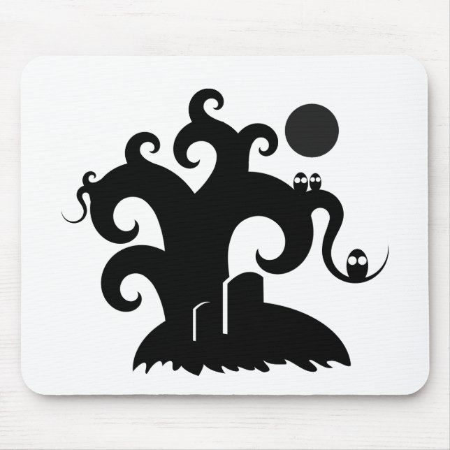 Halloween Tree Mouse Pad (Front)