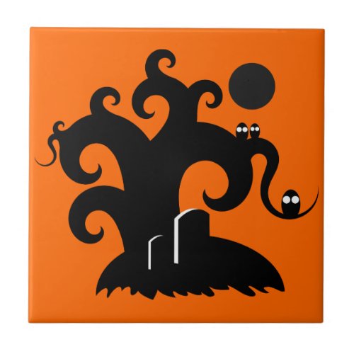 Halloween Tree Tile