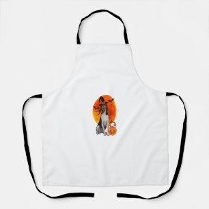 Halloween Treeing Walker Coonhound Jack O Lantern Apron