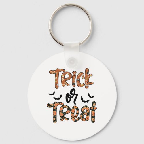 Halloween Trick Of Treats Birthday Keychain