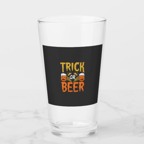Halloween Trick or Beer Skeleton Hands Glass