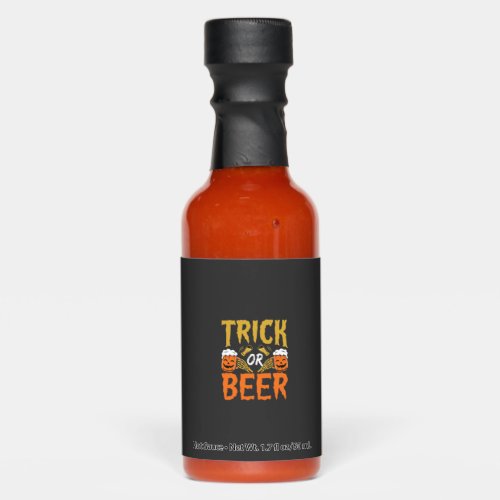 Halloween Trick or Beer Skeleton Hands Hot Sauces