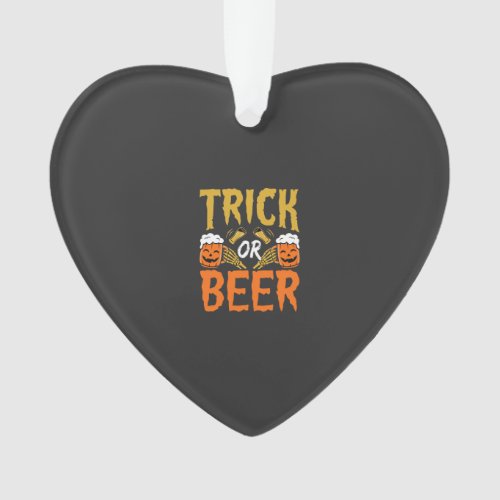Halloween Trick or Beer Skeleton Hands Ornament