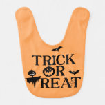 HALLOWEEN TRICK OR TREAT BABY BIB