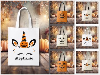 Halloween Trick or Treat Bags and Totes