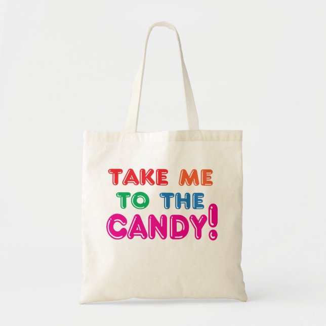 Halloween Trick or Treat Candy  Tote Bag (Front)