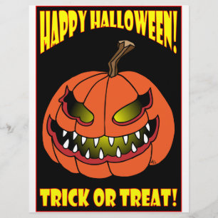 HALLOWEEN TRICK OR TREAT CARDS -1 FLYER