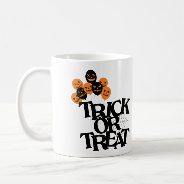 Halloween Trick or Treat Coffee Mug (Left)