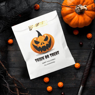 Halloween Trick or Treat – Custom Jack-o’-Lantern Favor Bag