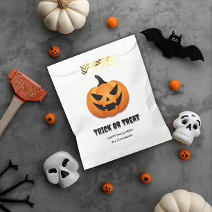 Halloween Trick or Treat – Custom Jack-o'-lanterns Favor Bag