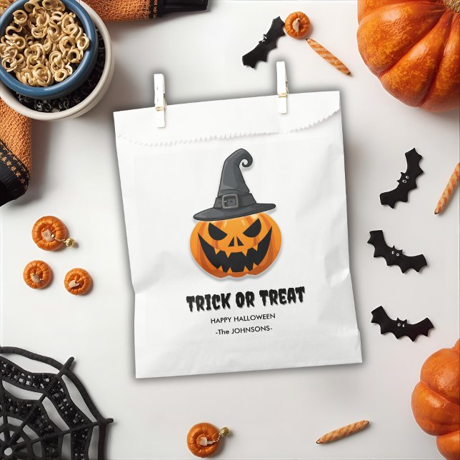Halloween Trick or Treat – Custom Jack-o'-lanterns Favor Bag (Creator Uploaded)