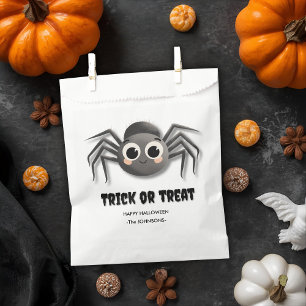 Halloween Trick or Treat  – Custom Spider Design Favor Bag