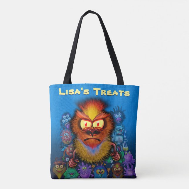 Halloween Trick-or-treat custom treat bag (Back)