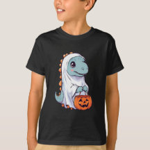 Halloween Trick or Treat Dinosaur T-rex Ghost