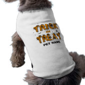 Halloween - Trick or Treat Dog Shirt (#8) (Back)