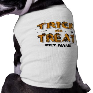 Halloween - Trick or Treat Dog Shirt (#8)