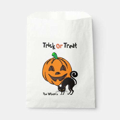 Halloween Trick or Treat Favor Bags with YOUR NAME