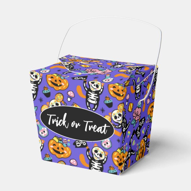 Halloween Trick or Treat  Favor Box (Front Side)