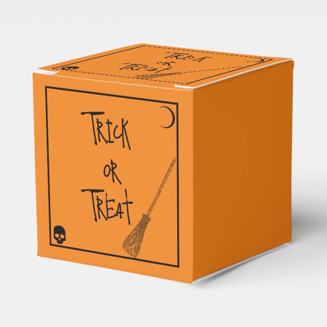 Halloween Trick or Treat  Favor Boxes (Front Side)