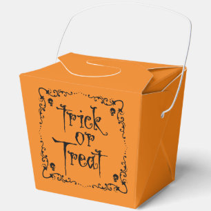 Halloween Trick or Treat Favor Boxes