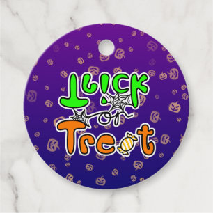 Halloween Trick or Treat Favor Tags
