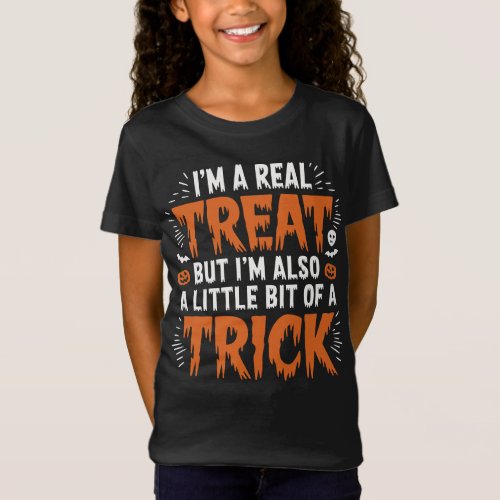 Halloween Trick or Treat Fun Design T_Shirt