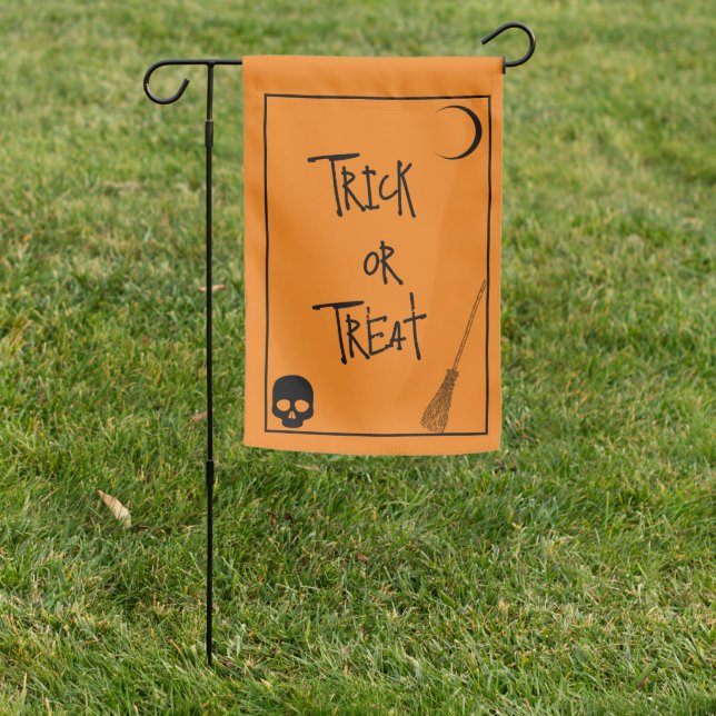 Halloween Trick or Treat Garden Flag (In SItu)