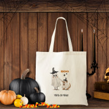 Halloween Trick or Treat Ghost Dog Personalized