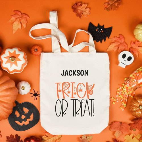 Halloween Trick or Treat Goodie  Tote Bag