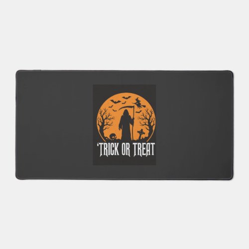 Halloween Trick or Treat Grim Reaper Design_1 Desk Mat