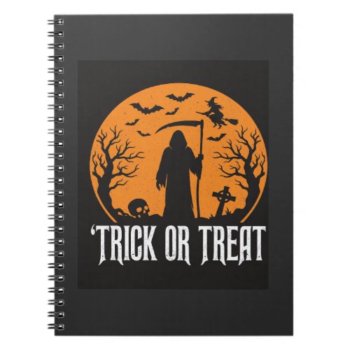 Halloween Trick or Treat Grim Reaper Design_1 Notebook