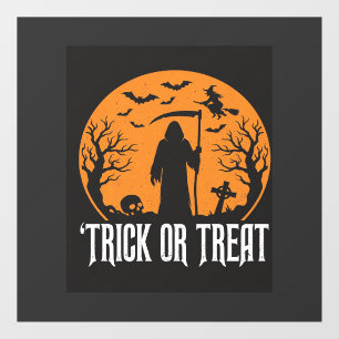 Halloween Trick or Treat Grim Reaper Design_1 Window Cling