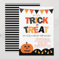 Halloween Trick or Treat Invitation