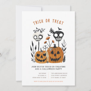 Halloween Trick or Treat Invitations