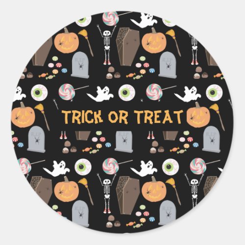 Halloween Trick or Treat Kids Halloween Classic Round Sticker