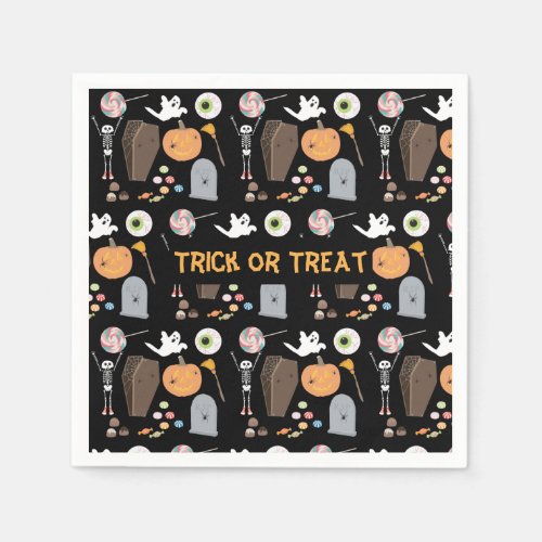 Halloween Trick or Treat Kids Halloween Party  Napkins