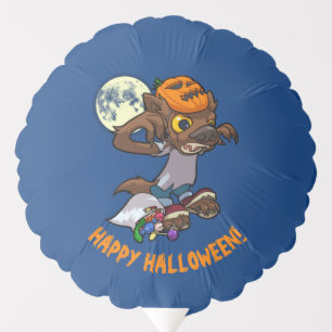 Halloween Trick Or Treat Little Cartoon Werewolf Balloon