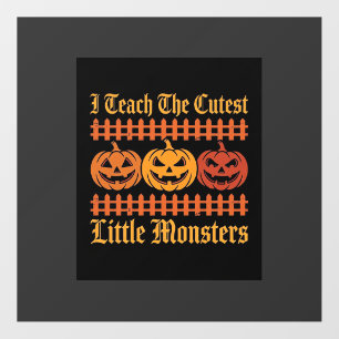 Halloween Trick Or Treat Little Monsters Pumpkin D Floor Decals