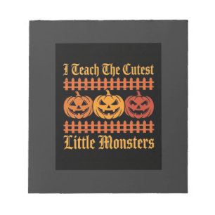 Halloween Trick Or Treat Little Monsters Pumpkin D Notepad